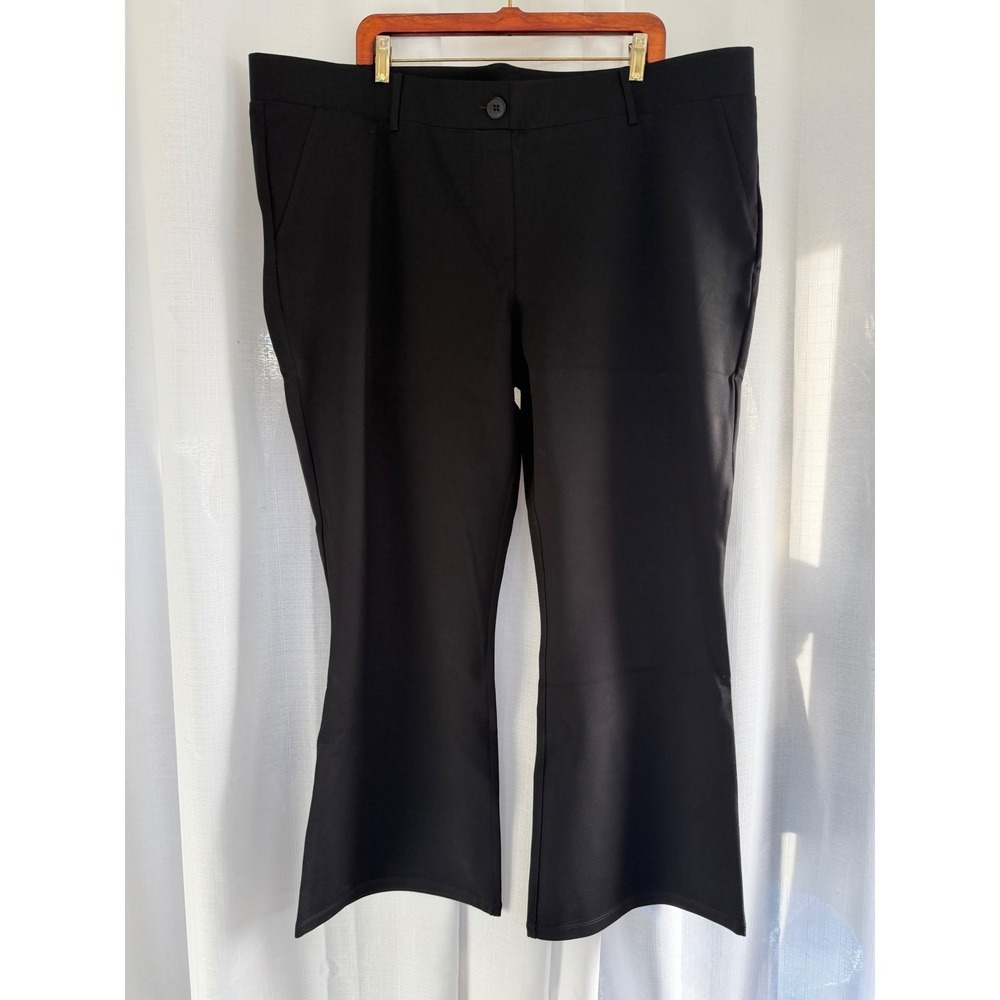 Betabrand Bootcut Pant Women's‎ 3X Petite Yoga Pants Black Office Travel Career